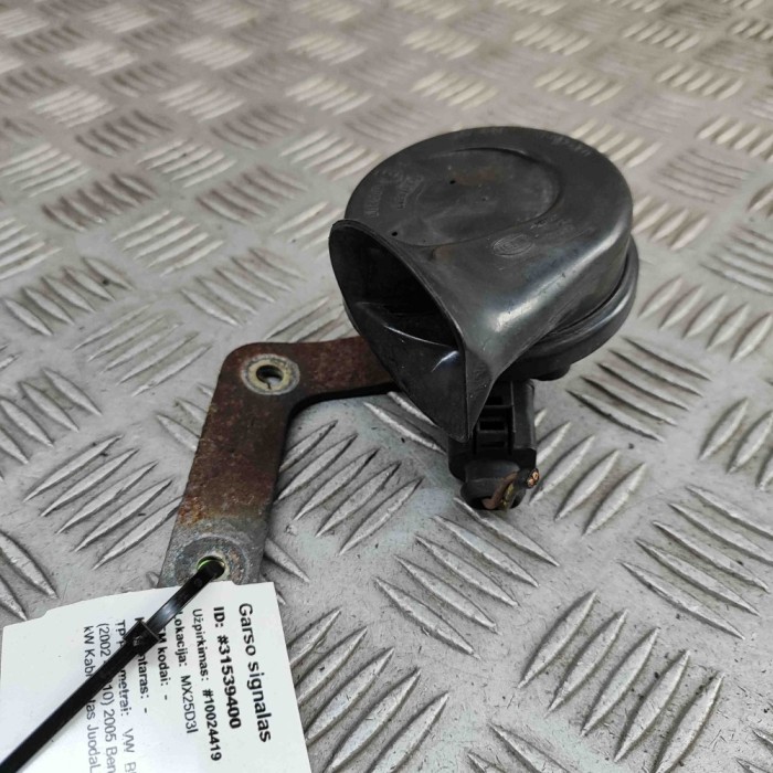 Claxon VW BEETLE Cabrio 1Y7 2005 OEM: 1C0951221 31539400
