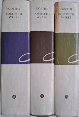 Poetische Werke in drei Banden (3 volume) &amp;ndash; Goethe foto
