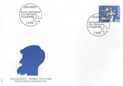 Elvetia 1993 - meserii, FDC foto