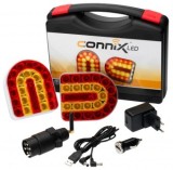 Kit Lampi LED Wireless Magnetice Connix 12V, Remorca, Frana, Semnalizare, Pozitie, Baterie 20h, IP65