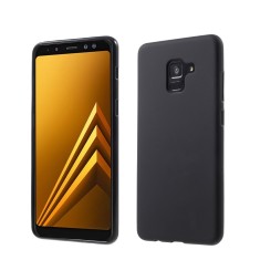 Husa Samsung Galaxy A8 2018 Matte Tpu Negru Mat foto