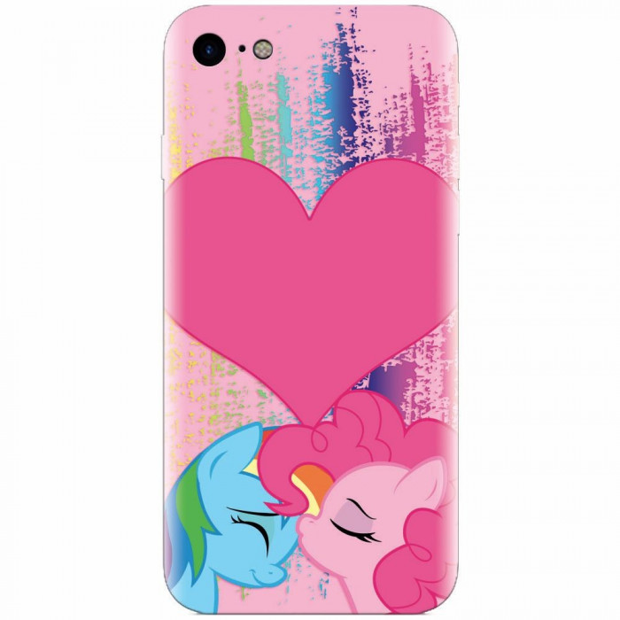 Husa silicon pentru Apple Iphone 5 / 5S / SE, Pinkie Kiss