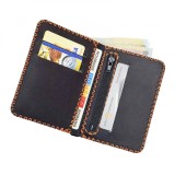 Cumpara ieftin Portofel, personalizabil, din piele naturala, compartiment marunt, Jack 2 M, Negru