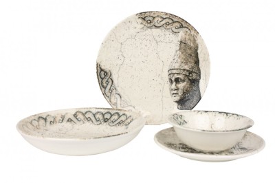 Rinart Set de vesela - Remnant - 24 bucăți - 6 persoane - Porţelan foto