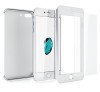 Husa MyStyle Fullbody Silver pentru Apple iPhone 7 acoperire completa 360 grade cu folie de sticla gratis