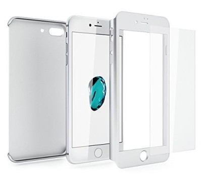 Husa MyStyle Fullbody Silver pentru Apple iPhone 7 acoperire completa 360 grade cu folie de sticla gratis foto
