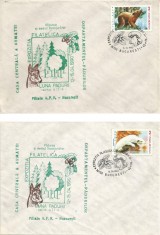 Rom&amp;acirc;nia, Luna Pădurii, ediţia a II-a, plicuri, Bucureşti, 1990 foto