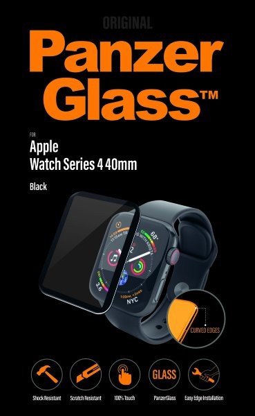 PanzerGlass - Geam Securizat pentru Apple Watch Series 4, 5, 6, SE 40 mm, transparent