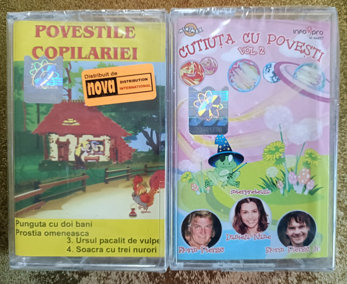 Două Casete audio cu povești