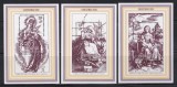 Penrhyn 1981 - Crăciun - Gravuri de Albrecht Durer, 3 Colite, MNH, Nestampilat