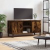VidaXL Comodă TV, stejar fumuriu, 104x35x50 cm, lemn compozit