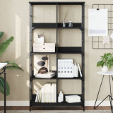 Biblioteca, negru, 78,5x33x153 cm, lemn prelucrat GartenMobel Dekor, vidaXL