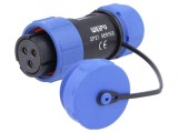 Mufă SP21 mamă 3 pini cu capac IP68 30A 7-12mm