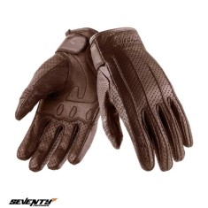 Manusi femei piele pentru scuter - motocicleta Urban vara Seventy model SD-C24 culoare: maro Maro S (7 cm)