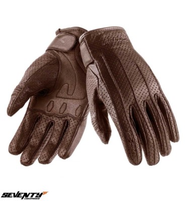 Manusi femei piele pentru scuter - motocicleta Urban vara Seventy model SD-C24 culoare: maro Maro M (8 cm) foto