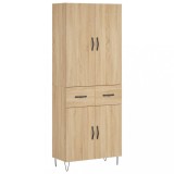 Cumpara ieftin Dulap inalt, stejar sonoma, 69,5x34x180 cm, lemn compozit