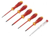 Set Șurubelnițe Izolate ERGONIC 5 Bucăți