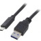 Cablu USB 3.0 USB A la USB C 1m Negru Aurit