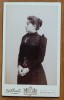 Foto pe carton de sec. 19 , Alfred Brandt , Sinaia , Doamna din inalta societate