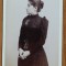 Foto pe carton de sec. 19 , Alfred Brandt , Sinaia , Doamna din inalta societate