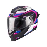 Cumpara ieftin Casca integrala Axxis Fenix Turbulence B8 roz lucios &ndash; tip viziera: MT-V-31B &ndash; DKS429 S (55/56cm)