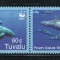 Tuvalu 2006 Mi 1307/10 strip MNH - WWF: Balene