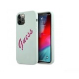 Husa Originala Guess iPhone 12 / 12 Pro - GUHCP12MLSVSBF, Albastru, Silicon