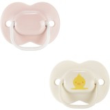 Suzeta ortodontica Tommee Tippee Anytime,0-6 luni, Roz/Alb, 2 buc