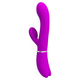 Vibrator Rabbit Clitoris, Violet, 20 cm, Pretty Love