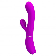 Vibrator Rabbit Clitoris, Violet, 20 cm