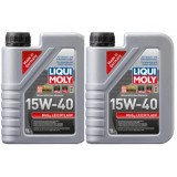 Ulei Motor Mineral Liqui Moly MoS2 Leichtlauf 15W40, 2 Litri, All-Season, Motoare Benzina Diesel, Protectie Uzura