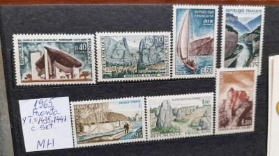 1965-Franta YT=1435-1441 7val c set MH foto