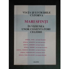 Viata si lucrarile catorva mari Sfinti in viziunea unor comentatori celebri