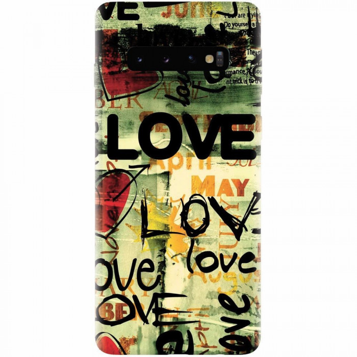 Husa silicon pentru Samsung Galaxy S10 Plus, Love Artwork