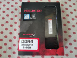 Memorie HyperX Predator Black 16GB (2x8) DDR4 3200MHz CL16., DDR 4, 16 GB, Dual channel, Kingston