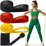 Set benzi fitness elastice Trizand, 3 bucati, rezistenta 2-30 kg