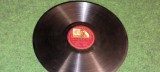 Placa ebonita pt. gramofon / patefon HIS MASTER VOICE MAI SMARANDO . MAI -