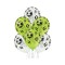 Set 6 baloane latex model fotbal alb verde 30 cm