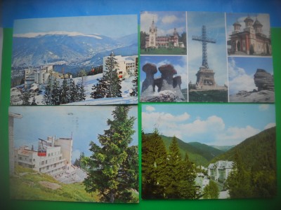 HOPCT LOT 3223 - 4 CARTI POSTALE-SINAIA-JUD PRAHOVA-CIRCULATE foto