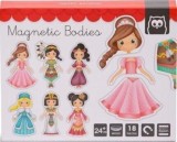 Puzzle magnetic educativ din lemn - Printesa