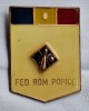 Federatia Romana de POPICE insigna medalie ecuson dimensiuni mari anii 1970 RARA