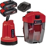 Einhell GE-SP 18 LL Li PXC + Twinpack CB + 4514095 - Pompa pentru apa curata 0.8 bar 4 m + Set 2 acumulatori si incarcator Li-Ion 18 V 2.5 Ah
