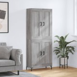 vidaXL Dulap &icirc;nalt, gri sonoma, 69,5x34x180 cm, lemn compozit