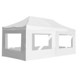 Cort Pliabil Petrecere Aluminiu vidaXL Alb 6x3m Impermeabil Pavilion Gradina Evenimente