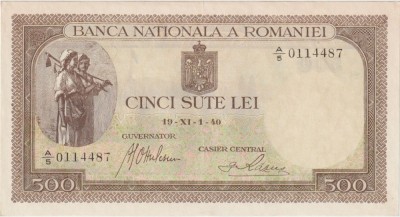 500 lei 1940 foto