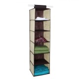Raft Depozitare Suspendabil, 6 Nivele, Ecru, Impermeabil la Umiditate, 30x30x120cm, CMCLASS