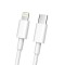 Cablu de date Fast Charge, Flippy, Power Delivery 27W, Compatibil cu iPhone, Port TYPE-C Lightning, Lungime 2 m, Alb