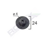 Piulita Multiple Utilizari Pentru Bmw/Citroen/Mercedes/Vw/Seat 4X24mm - Negru Set 10 Buc 135885 C10031-RMX