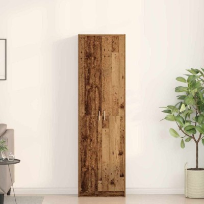 vidaXL Dulap cu raft cu ușă Lemn vechi 55 x 25 x 189 cm Lemn compozit 3334015 foto