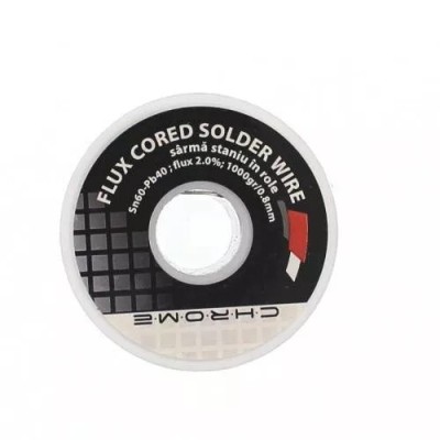 Fludor 1000gr 0.8mm Sn60 Pb40 flux 2% Chrome foto